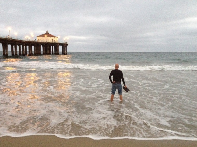 My first time looking into the Pacific Ocean at my new home