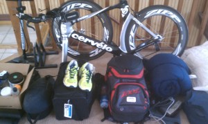 Only in triathlon should you pack a car for a weekend with what seems like enough equipment for months where any one missed item can ruin the trip