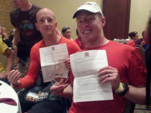 Dave Hansen and myself, our first time qualifying for Worlds in the 70.3 distance.